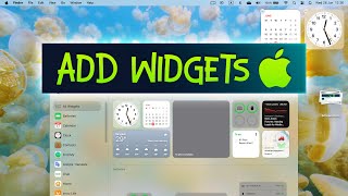 How to Add Widgets to Your Mac Desktop [upl. by Elokin]