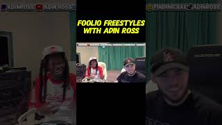 FOOLIO FREESTYLES WITH ADIN ROSS adinross freestyle foolio [upl. by Lydnek]