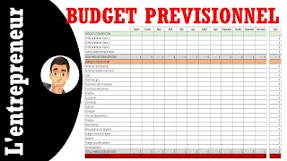 Faire un budget prévisionnel sur Excel [upl. by Kauffman634]