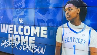 Jasper Johnson highlights why he chose Kentucky basketball [upl. by Surtimed]