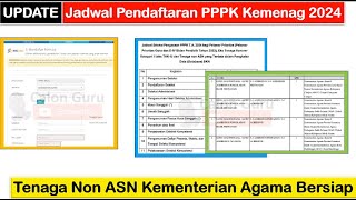 UPDATE Jadwal Pendaftaran PPPK Kemenag 2024  Tenaga Non ASN Kementerian Agama Harap Bersiap [upl. by Neelhsa]