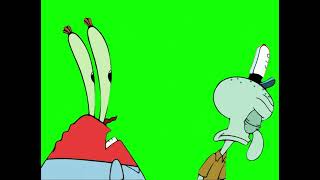 Squidward saying quotIM ALL OUT OF MONEYquot to Mr Krabs meme  SpongeBob SquarePants  Green Screen [upl. by Claudie]