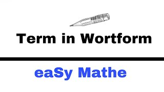 Mathematik Nachhilfe  Term in Wortform gliedern 5Klasse  Nachhilfe MatheeaSy [upl. by Edras]