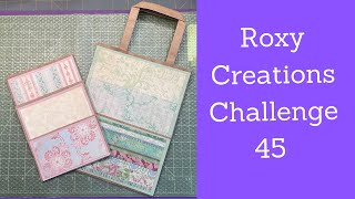 Roxy Creations Challenge 45Pocket made from paper bags [upl. by Everest]