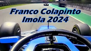 FRANCO COLAPINTO 🏁 IMOLA 2024  🏁 imola f1 WILLIAMS [upl. by Nnaharas]