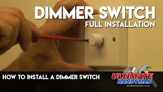 How to install a dimmer switch [upl. by Pietro11]