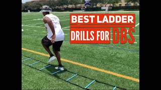 Best Ladder Drills for Defensive Backs  All Eyes DB Camp  GridironStuds [upl. by Lady]