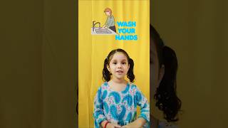 Wash your hands rhymes ananyatiwari learnwithananya nurseryrhymes [upl. by Aihsenot863]