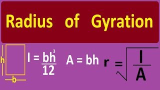 How to find Radius of Gyration  Example Solved [upl. by Thoma]