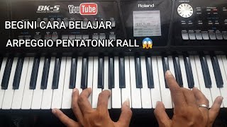 cara mudah belajar chord kunci arpeggio pentatonik rall piano keyboard [upl. by Junna]