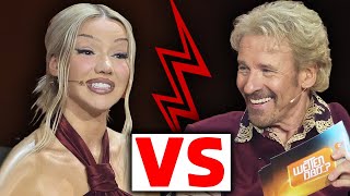 Shirin David ZERSTÖRT Thomas Gottschalk  Wetten Dass Analyse [upl. by Anetsirhc]