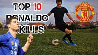 Learn 10 EASY Cristiano Ronaldo MAN UTD Skills Tutorial  UFS2000 [upl. by Ahsina965]