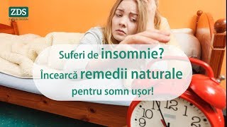 Remedii naturale pentru INSOMNIE [upl. by Elwee364]