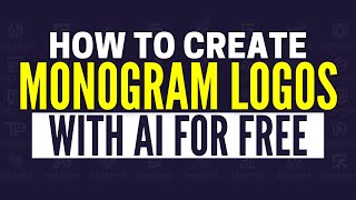 How To Make A Monogram Logo With AI For Free [upl. by Che]