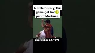 A little history this game got hot 🥎 Pedro Martinez 🏆 mlb dodgers sports japan boston 🥎 [upl. by Dao]