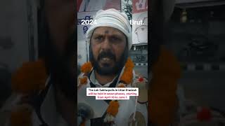 This independent candidate from UP’s Aligarh found a unique way of campaigning for the elections [upl. by Litsyrk663]