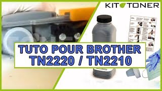 Recharge toner compatible pour Brother TN2220  TN2210 [upl. by Felike416]