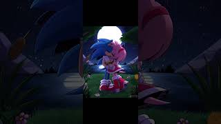 Sonic and Amy kiss sonicthehedgehog amyrose [upl. by Karlen]