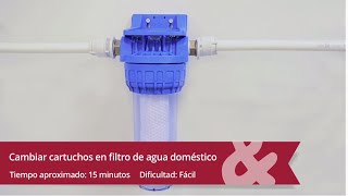 Cómo realizar el mantenimiento en un filtro de agua doméstico [upl. by Dahc]