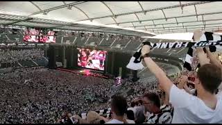 50000 Frankfurt Fans singen beim Public Viewing I Europa League Finale 2022 vs Glasgow Rangers [upl. by Euell249]