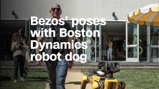 Bezos new pet Boston Dynamics robot dog [upl. by Adnalu]