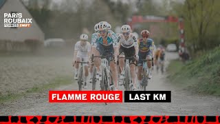 Last Km  ParisRoubaix Femmes avec ZWIFT 2024 [upl. by Ainimre]