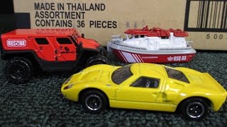 2015 D Matchbox Factory Sealed Case Unboxing GheO Rescue and Ford GT40 [upl. by Mihsah151]