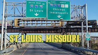 St Louis Missouri navigating the bustling Interstate 70 Buckle up stlouis usa driving kck [upl. by Blandina962]