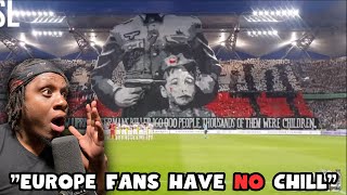 American Reacts to Worlds Best Football FansUltras EUROPEReaction [upl. by Collar372]