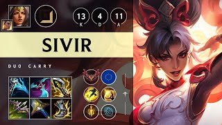 Sivir ADC vs Corki Dominating  EUW Grandmaster Patch 1421 [upl. by Selbbep]