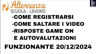 PCTO Registrarsi saltare i video e risposte ai quiz  Alternanza scuola lavoro sulla sicurezza MIUR [upl. by Drain337]