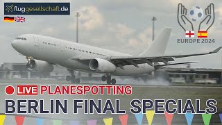 ⚽ LIVE Fußballfan Planespotting Berlin BER Airport  Special Arrivals Sonntag 1472024 [upl. by Akinahc]