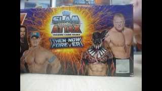 Öffne 1 WWE Topps Slam Attax Then Now Forever Booster Display ReUpload FULL [upl. by Yatnod110]