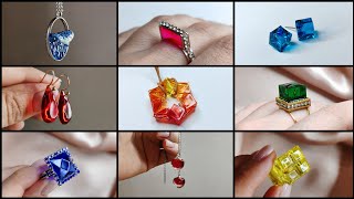 10 Amazing DIY Jewelry Ideas from Translucent Colored UV resin [upl. by Brianna792]