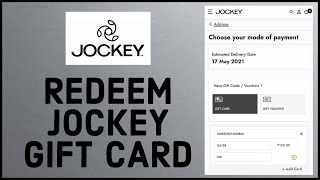 How to Redeem Jockey Gift Card 2022 Using Jockey Gift Card  Voucher [upl. by Markman]