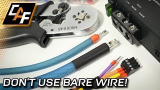 Wire Ferrules  BEST Amp Connection  WHEN TO CRIMP [upl. by Iharas123]