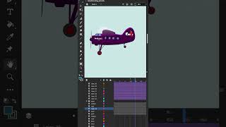 Plane Animation in Adobe Animate CC tutorial adobetutorial adobeanimate animate [upl. by Richarda]