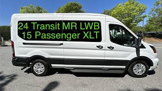 Sold NEW 2024 Transit XLT Medium Roof 15 Passenger [upl. by Beale]