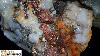 High Grade Gold Silver amp Copper Ore From A Quarry [upl. by Akcirred34]