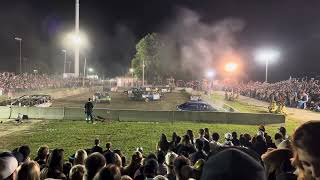 Richmond fair demolition derby heat 2 of 4 cylinder 2024 [upl. by Ereynihc]