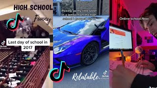 HIGH SCHOOL Tik Tok compilation 2021 [upl. by Derian]