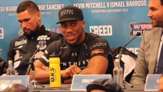 HEATED ANTHONY JOSHUA amp DILLIAN WHYTE UNBELIEVABLE PRESS CONFERENCE EXCHANGE  BAD INTENTIONS [upl. by Gabriella]