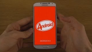 Samsung Galaxy S4 Android 44 KitKat  First Look amp Setup [upl. by Rafi]