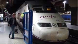 RENFE AVE Train at Marseille SaintCharles 30 June 2014 [upl. by Aneekat773]