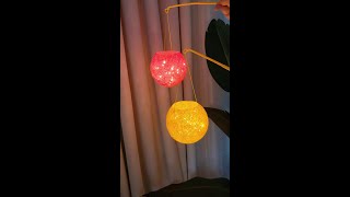 Make a simple and beautiful lantern with the needle and thread and white latex at home The childre [upl. by Allac773]