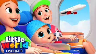 Un voyage en avion  Comptines pour les ToutPetits  Little World Français [upl. by Lraed234]