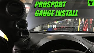 2013 STi Build Part 17  Prosport Gauges Install How To [upl. by Irrot735]