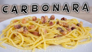 Makaron spaghetti CARBONARA  oryginalna receptura [upl. by Kilgore622]