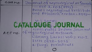 Libraryscience Catalogue Journal PracticalBLIS catalouge Journal Practical [upl. by Aretse]