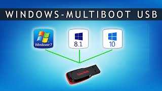 How to Create Multiboot USB for Windows 7 81 and 10 [upl. by Ainocal]